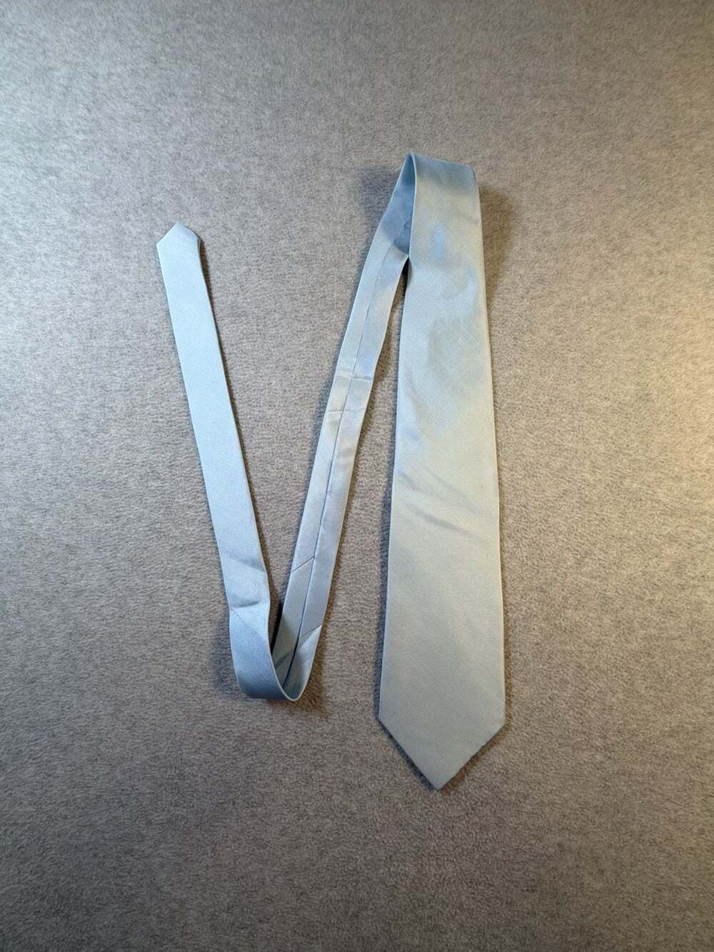 Covona Collection 100% Silk Light Blue Men's Necktie